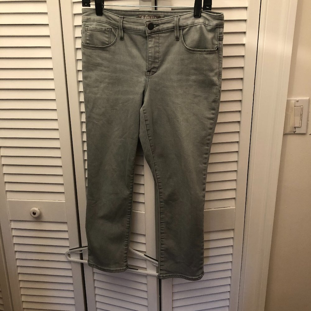 Athleta Sculptek women gray jeans, 12P